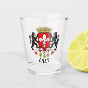 Wappen von Lille, Frankreich Schnapsglas