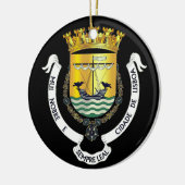 Wappen von Lissabon, Portugal Keramik Ornament (Links)