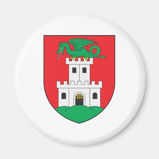 Wappen von Ljubljana Magnet (Vorne)