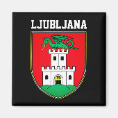 Wappen von Ljubljana - SLOWENIEN Magnet (Vorne)