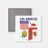 Wappen von Los Angeles Magnet (Vorderseite/Rückseite)