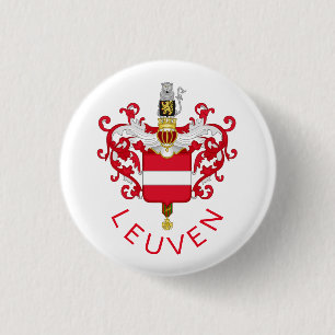 Wappen von Löwen, Belgien Button