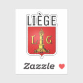 Wappen von Lüttich, Aufkleber für den belgischen P (Blatt)