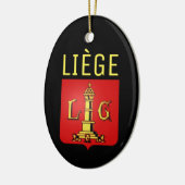 Wappen von Lüttich, Belgien Keramik Ornament (Links)