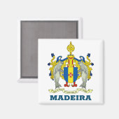 Wappen von Madeira, Magnet Portugal (Vorderseite/Rückseite)