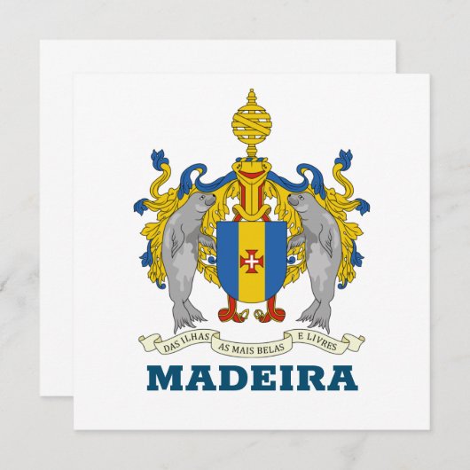 Wappen von Madeira, Portugal (Vorne/Hinten)