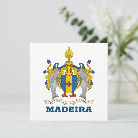 Wappen von Madeira, Portugal (Stehend Vorderseite)