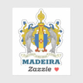 Wappen von Madeira, Portugal Aufkleber (Blatt)