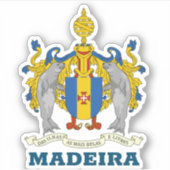 Wappen von Madeira, Portugal Aufkleber (Vorderseite)