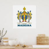 Wappen von Madeira, Portugal Poster (Küche)