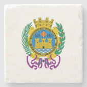 Wappen von Mahón, Menorca Steinuntersetzer (Vorderseite)