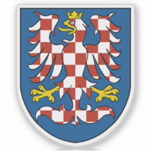 Wappen von Mähren, historische Region Aufkleber