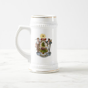 Wappen von Maine Bierglas