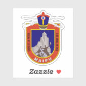Wappen von Maipú, Chile Aufkleber (Blatt)