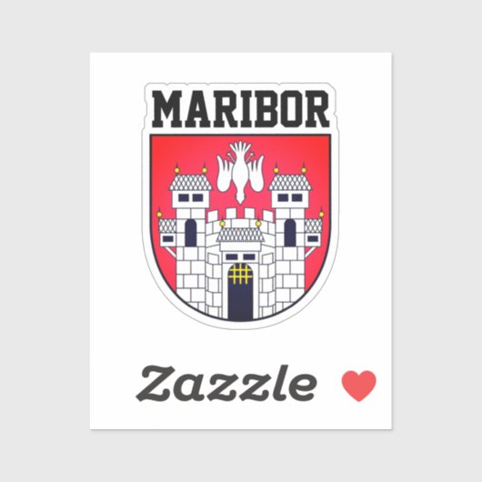 Wappen von Maribor - SLOWENIEN Aufkleber (Blatt)