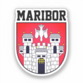 Wappen von Maribor - SLOWENIEN Aufkleber (Vorderseite)