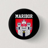Wappen von Maribor - SLOWENIEN Button (Vorderseite)