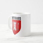 Wappen von Martigues, Frankreich Kaffeetasse (Vorderseite Links)