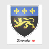 Wappen von Massy, Essonne, Île-de-France Aufkleber (Blatt)