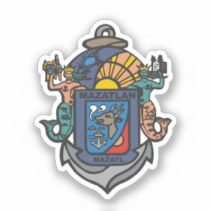 Wappen von Mazatlán, Sinaloa (MX) Aufkleber