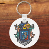 Wappen von Mazatlán, Sinaloa (MX) Schlüsselanhänger (Vorderseite)