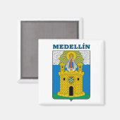 Wappen von Medellín, Kolumbien-Magnet Magnet (Vorderseite/Rückseite)