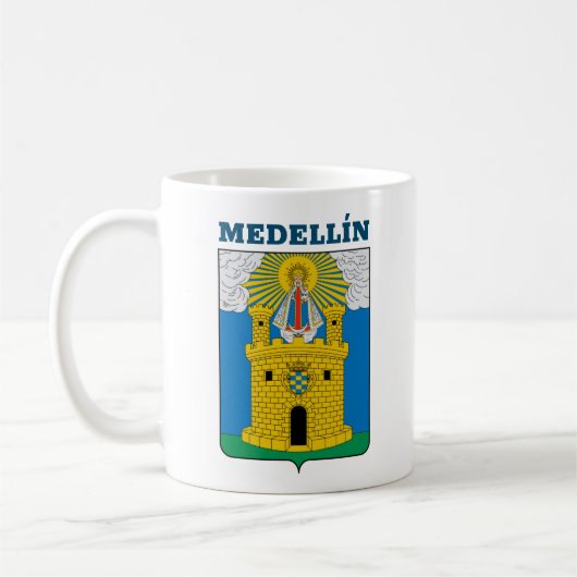 Wappen von Medellín, Kolumbien Tasse Kaffee (Links)