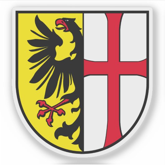 Wappen von Memmingen, Deutschland Aufkleber (Vorderseite)