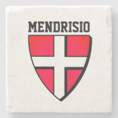 Wappen von Mendrisio - SCHWEIZ Steinuntersetzer (Vorderseite)