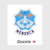 Wappen von Menorca, Spanien Aufkleber (Blatt)