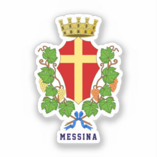 Wappen von Messina, Sizilien Aufkleber