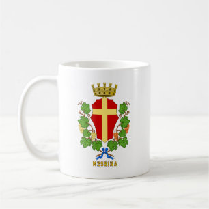 Wappen von Messina, Sizilien Kaffeetasse