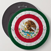 Wappen von Mexico Retro Button (Vorne & Hinten)