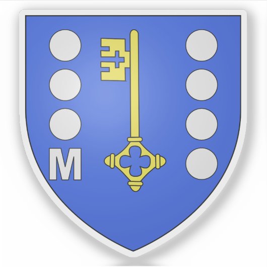 Wappen von Miramas, Bouches-du-Rhône Aufkleber (Vorderseite)