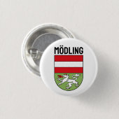Wappen von Mödling, ÖSTERREICH Button (Vorne & Hinten)