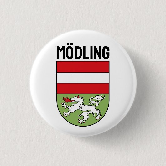 Wappen von Mödling, ÖSTERREICH Button (Vorderseite)