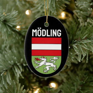 Wappen von Mödling, ÖSTERREICH Keramik Ornament