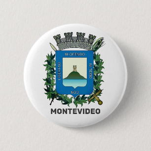 Wappen von Montevideo, Uruguay Button