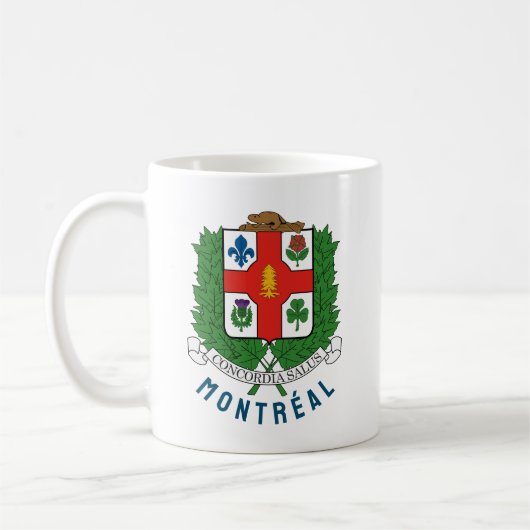Wappen von Montréal, KANADA Kaffeetasse (Links)
