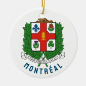 Wappen von Montréal, KANADA Keramik Ornament (Vorne)