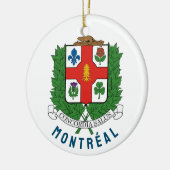Wappen von Montréal, KANADA Keramik Ornament (Links)