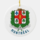 Wappen von Montréal, KANADA Keramik Ornament (Hinten)