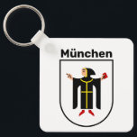 Wappen von München Schlüsselanhänger<br><div class="desc">Wappen der schönen deutschen Stadt München.</div>