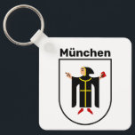 Wappen von München Schlüsselanhänger<br><div class="desc">Wappen der schönen deutschen Stadt München.</div>