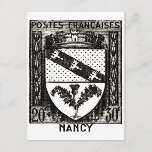 Wappen von Nancy, Frankreich Postkarte