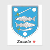 Wappen von Narva, Estland Aufkleber (Blatt)