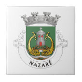 Wappen von Nazaré, Portugal Fliese (Vorderseite)