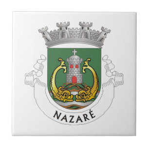 Wappen von Nazaré, Portugal Fliese