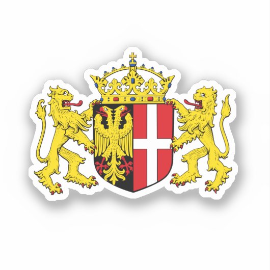 Wappen von Neuss, Deutschland Aufkleber (Vorderseite)