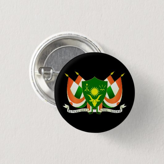 Wappen von Niger Button (Vorne & Hinten)